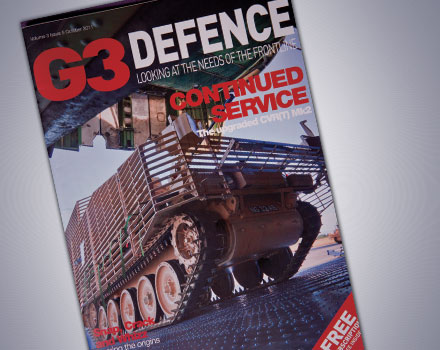 Defence Photography Image used for front cover of G3 Defence, Defence Photography