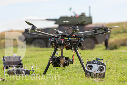 Working alongside commercial RPAS, Defence Photography